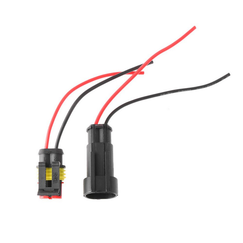 Vyriški ir moteriški priedai 1/2/3/4/5/6P automobilių HID kištukas su vielos sandariklio rinkiniais Automobilio vandeniui atspari elektros jungtis