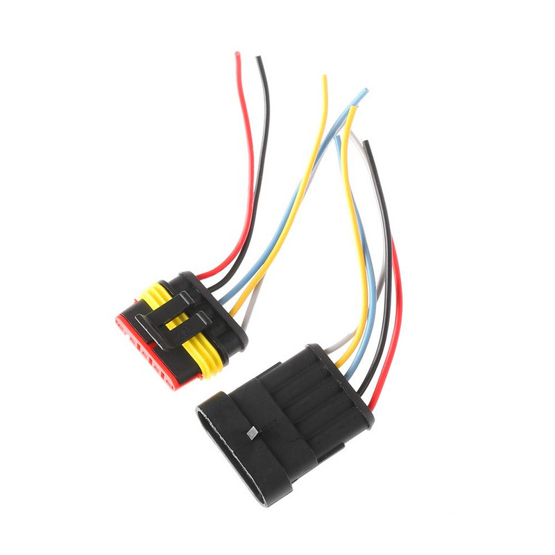 Vyriški ir moteriški priedai 1/2/3/4/5/6P automobilių HID kištukas su vielos sandariklio rinkiniais Automobilio vandeniui atspari elektros jungtis