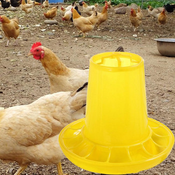 Κάδος ζωοτροφών πουλερικών Μόδα PE Κάδος ζωοτροφών κοτόπουλου ισχυρής σκληρότητας Φορητός τροφοδότης πουλερικών για δάπεδο