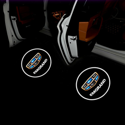 Lumină de bun venit pentru ușa mașinii Lampă proiector LED pentru Logo Geely CK Atlas FY11 Binyue GX2 Binray GX3 Xinyue Emgrand EC7 EC8 Coolray GC6