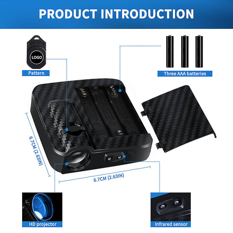 Lumină de bun venit pentru ușa mașinii Lampă proiector LED pentru Logo Geely CK Atlas FY11 Binyue GX2 Binray GX3 Xinyue Emgrand EC7 EC8 Coolray GC6