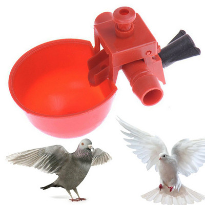 Chicken Drinker Bird Coop Chick Feed Cup For Chickens Quail Waterer Bowl Automatic Poultry Coop Feeder Water Drinking Accessory
