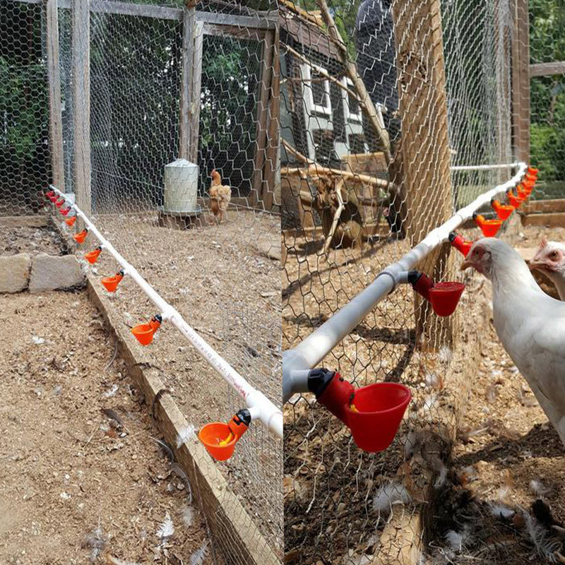 Chicken Drinker Bird Coop tibude söödatops kanadele vuttide jootmiskauss, automaatne linnulihasöötja vee joomise tarvik