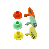 100 buc Etichetă pentru ureche de porc, oaie, marca veterinară pentru capră, carte de identificare, cuvinte imprimate cu laser, semne de ureche pentru animale, anti-vărsare