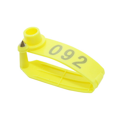 50 buc. Etichete pentru animale pentru animale, câini, iepuri, oaie, urechi, material poliuretan, laser cu vârf metalic, pliază întreagă, duritate bună