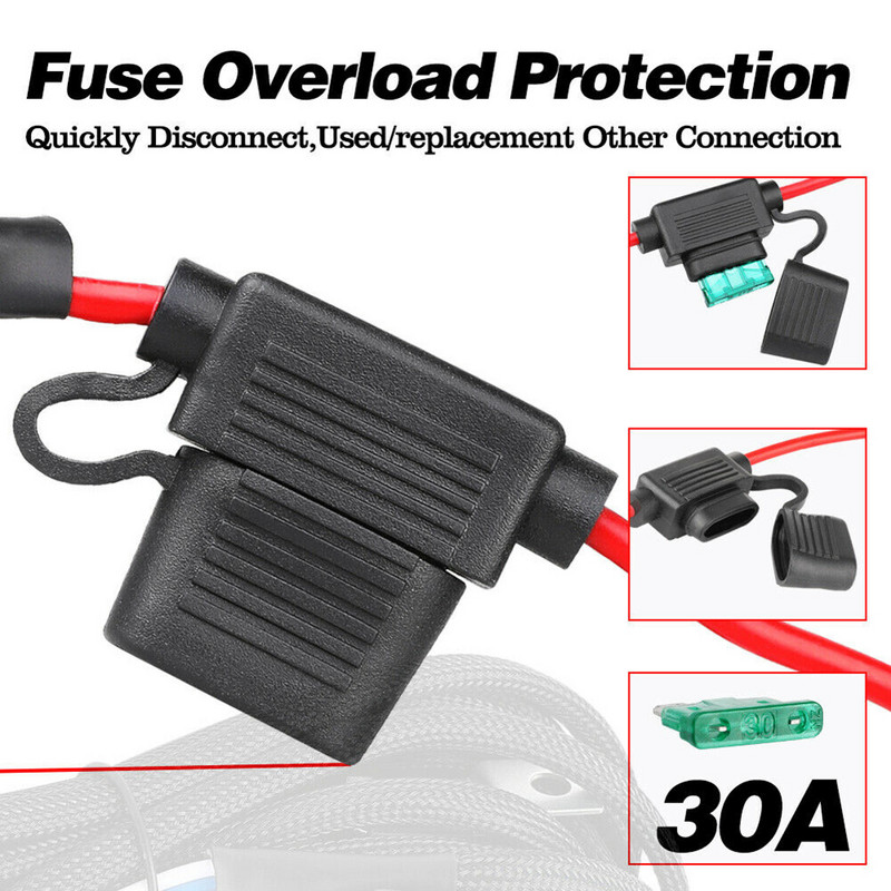 Cablajul de control al comutatorului releului Cablaj universal pentru mașină cu LED-uri Bară luminoasă de lucru Cablajul cablajului Kit releu Protecție de siguranță Accesorii auto