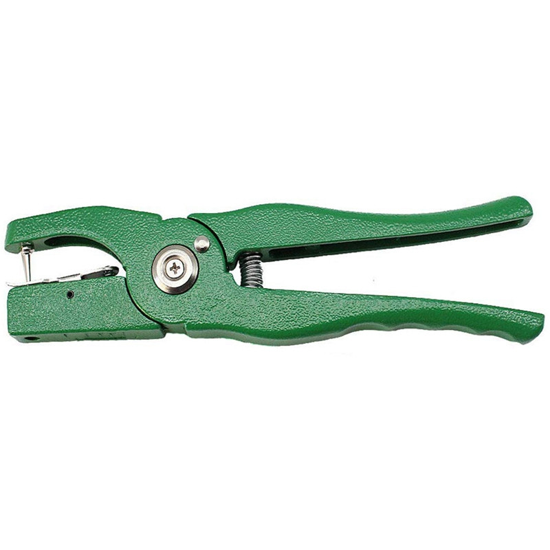 Gyvulių ausų įsagų replės su numeriais 001-100 ir 3 kaiščiais, skirtos galvijų avių kiaulių ausų įsagams pritvirtinti