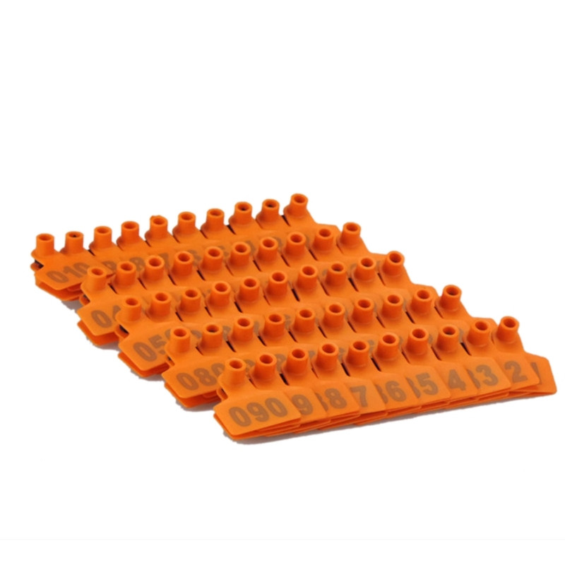 100 kom. Životinjska ušna markica br. 1-100 Etikete za naušnice Ovca Koza Svinjsko uho Oznaka goveda Identifikacijske kartice Tipkanje Bakrena glava