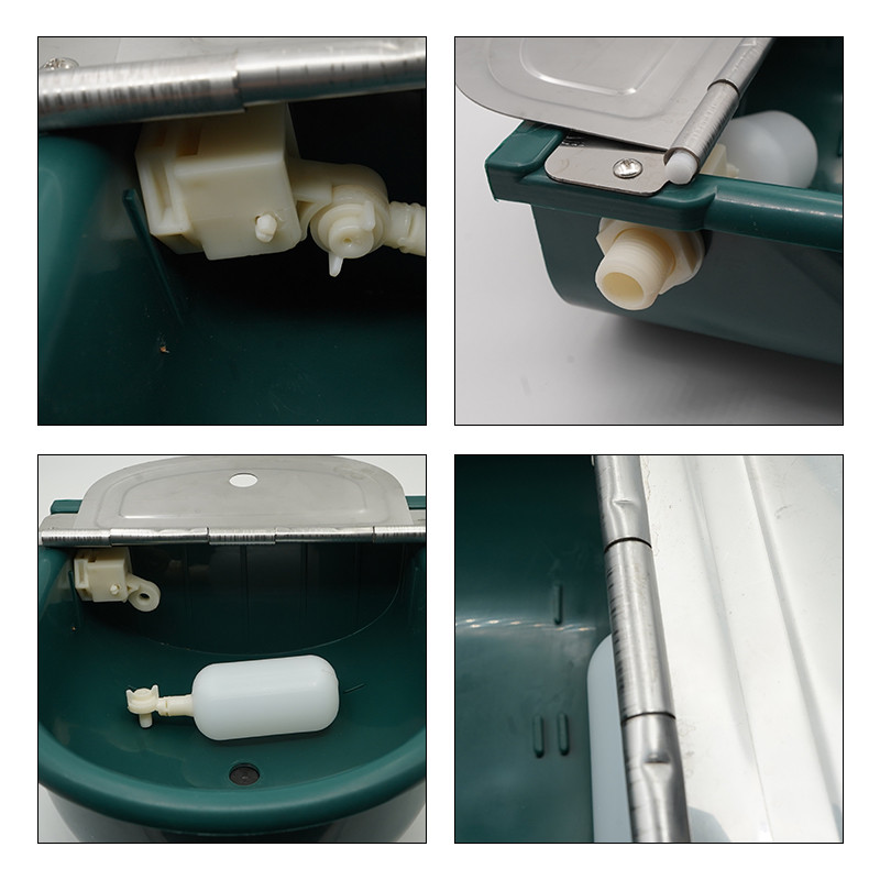 Posuda za vodu za stoku, goveda, visokokvalitetna plastika s koritom za piće s odvodnim rupama, oprema za hranjenje životinja na farmi koza, krava