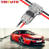 1 db 2 tűs 2 utas 300v 10a univerzális kompakt vezetékes csatlakozó T ALAKÚ vezeték sorkapocs karral AWG 18-24