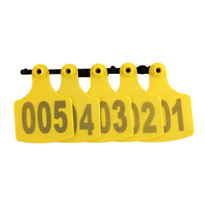 10 buc. Semne de etichetă pentru urechi pentru vite, vaci, porc, cu cercei cu cap de cupru cu tastare cu laser digitală, carte de identificare pentru animale de fermă