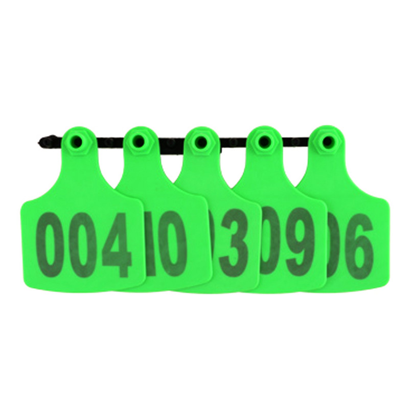 10 buc. Semne de etichetă pentru urechi pentru vite, vaci, porc, cu cercei cu cap de cupru cu tastare cu laser digitală, carte de identificare pentru animale de fermă