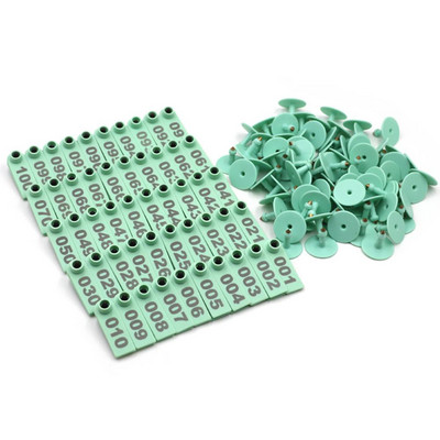 100 buc card de etichetă pentru urechi pentru animale de capră, card de marcator pentru urechi, porc, 001-500, kit de identificare a animalelor, etichetă pentru urechi, etichete pentru urechi pentru animale de fermă