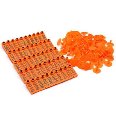 100 buc card de etichetă pentru urechi pentru animale de capră, card de marcator pentru urechi, porc, 001-500, kit de identificare a animalelor, etichetă pentru urechi, etichete pentru urechi pentru animale de fermă