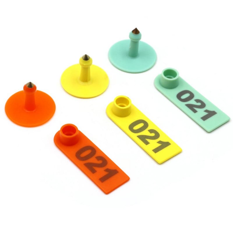 100 buc card de etichetă pentru urechi pentru animale de capră, card de marcator pentru urechi, porc, 001-500, kit de identificare a animalelor, etichetă pentru urechi, etichete pentru urechi pentru animale de fermă