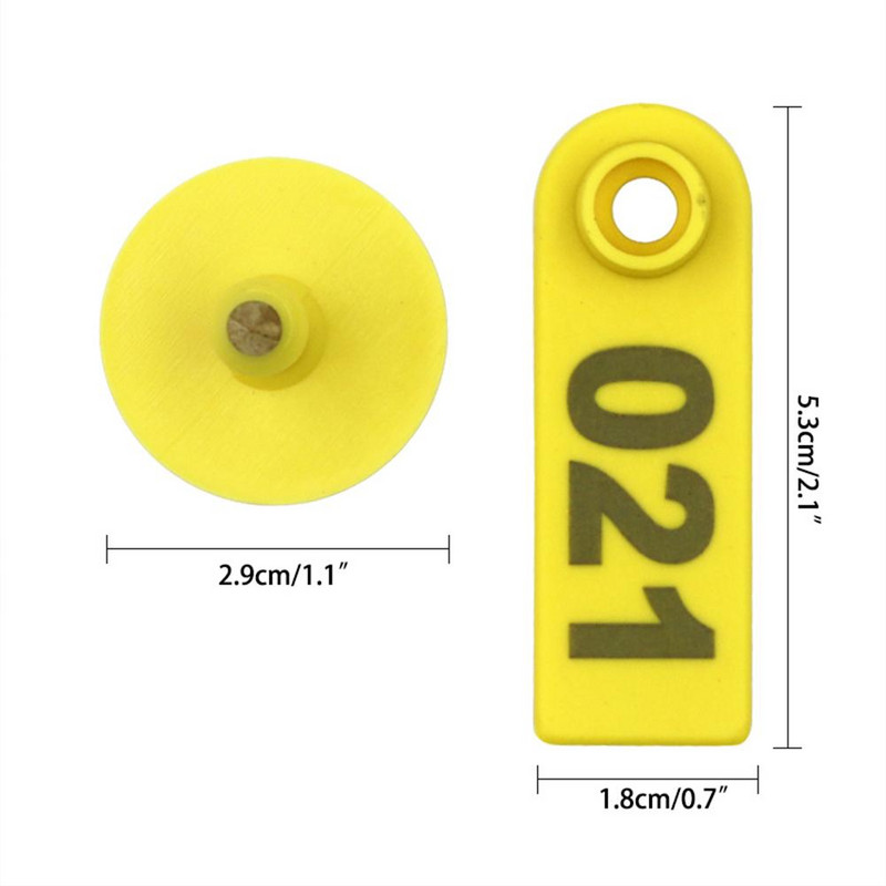 100 buc card de etichetă pentru urechi pentru animale de capră, card de marcator pentru urechi, porc, 001-500, kit de identificare a animalelor, etichetă pentru urechi, etichete pentru urechi pentru animale de fermă