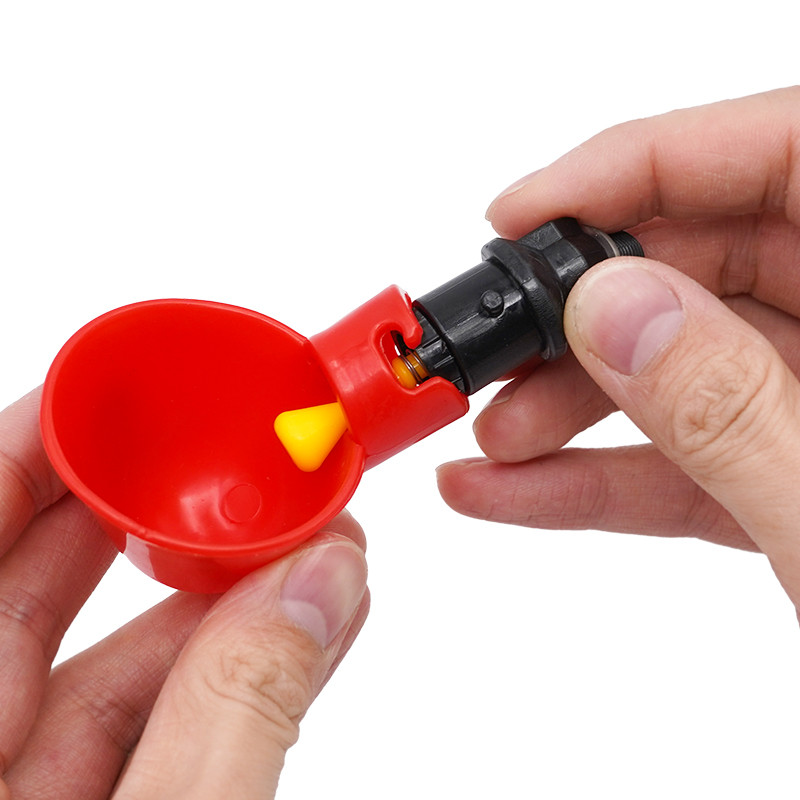 10 db automata csirke fürj ivótál madár vizes csésze egyenes cső sárga mellbimbós baromfi ivóvíz rendszerrel