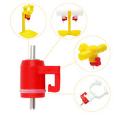 20 de bucăți mamelon pentru dispozitiv de băut păsări de curte, mameloane pentru băut pui, dozator automat de apă, se aplică la fântânile de apă pentru pui