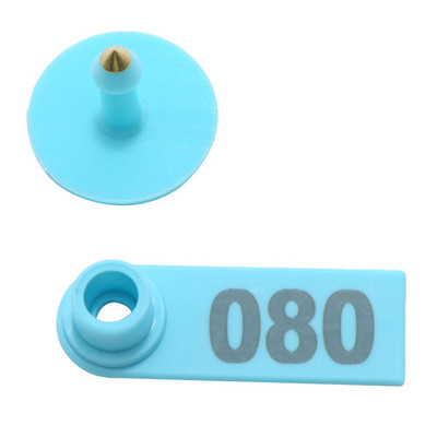 100 de bucăți etichetă pentru urechi pentru animale de oaie, marcator de capră, cercei, numerotare carduri pentru cercei pentru animale de fermă, card de identificare