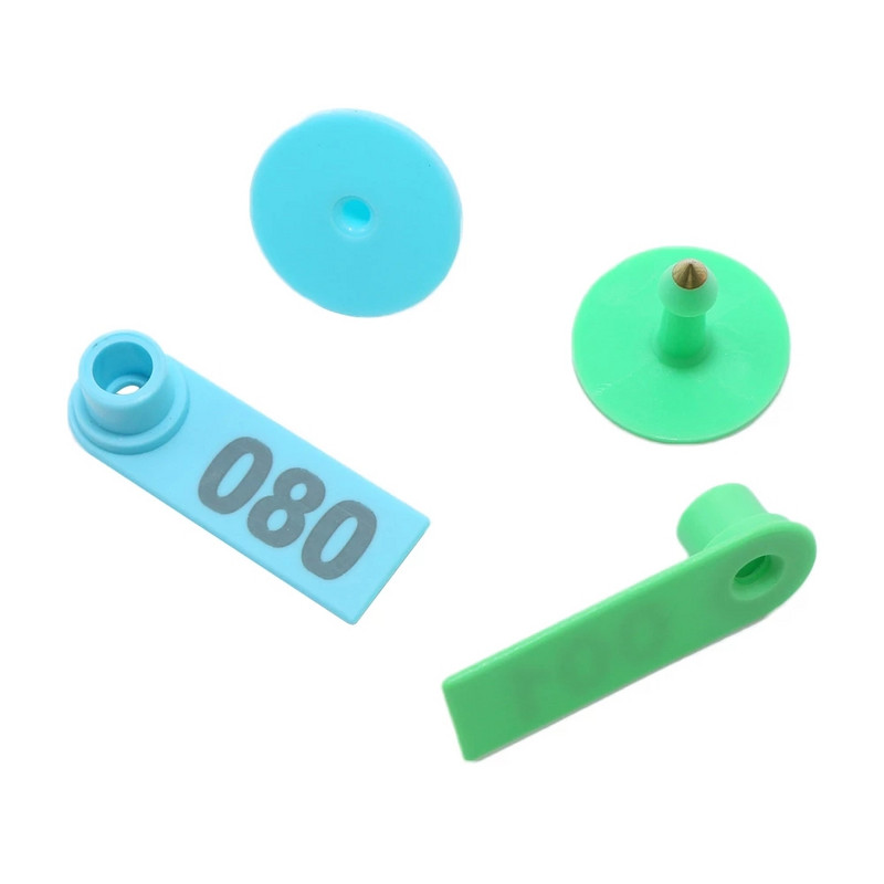 100 de bucăți etichetă pentru urechi pentru animale de oaie, marcator de capră, cercei, numerotare carduri pentru cercei pentru animale de fermă, card de identificare