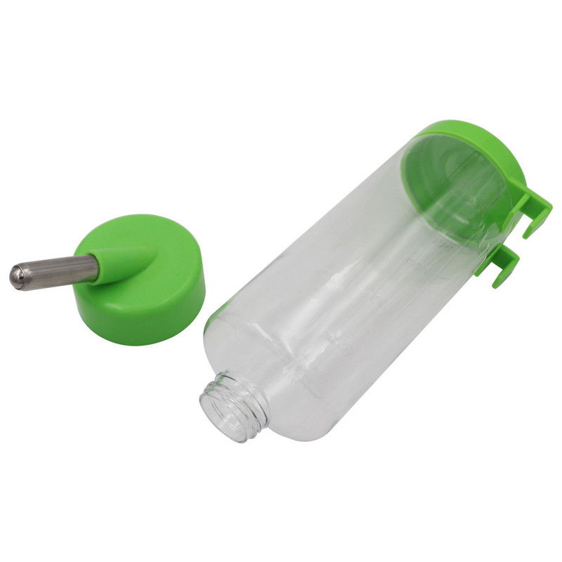 Dozator de sticle de apă pentru băutor de hamster din plastic, 2 buc, 500 ml, agățat pentru animale de companie, câine, cobai, veveriță, iepure, cap de băut, fântână
