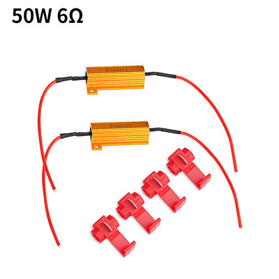 1 pereche Adaptor anti-pâlpâire rezistent la apă 39ohm 10W Rezistor de sarcină Decodor de rezistență anti-pâlpâire pentru lampă de semnalizare inversă