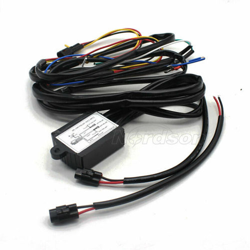 Controlul cablajului releu lumini cu LED-uri multifuncționale pentru circulație diurnă DRL Pornit oprit Dimmer Controller lumini cu LED-uri pentru circulație pe timp de zi