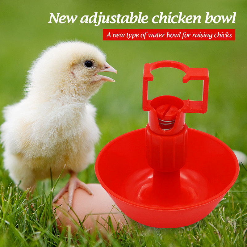 Automatic Poultry Chicken Drinker Waterer Bowl, Bird Chicken Coop Drinking Water System, Farm Hanging Water Nipple Cups 5/10 τμχ