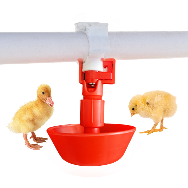 Automatic Poultry Chicken Drinker Waterer Bowl, Bird Chicken Coop Drinking Water System, Farm Hanging Water Nipple Cups 5/10 τμχ