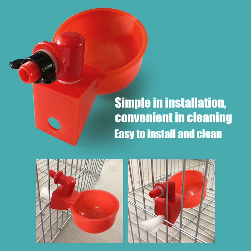 Kanajooturi joogitopsid kanadele punased vutid kanajootmiskaussid, automaatsed linnukotta söötja vee joogitopsid