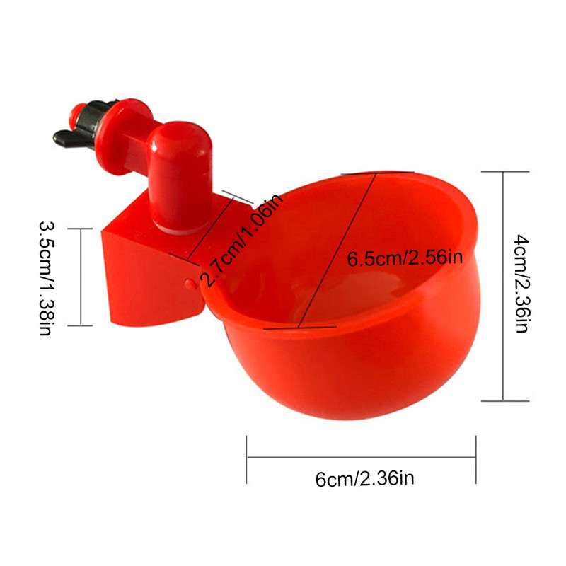 Kanajooturi joogitopsid kanadele punased vutid kanajootmiskaussid, automaatsed linnukotta söötja vee joogitopsid