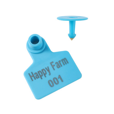 Etichetă de ureche de porc personalizată imprimare cu laser Nume fermă Număr de telefon LOGO Porc Vite Iepure Etichetă de ureche pentru animale de fermă DIY personalizat 30 buc