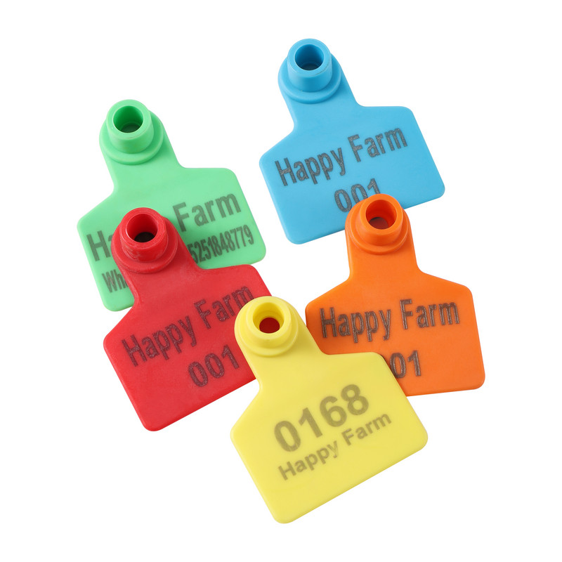 Etichetă de ureche de porc personalizată imprimare cu laser Nume fermă Număr de telefon LOGO Porc Vite Iepure Etichetă de ureche pentru animale de fermă DIY personalizat 30 buc