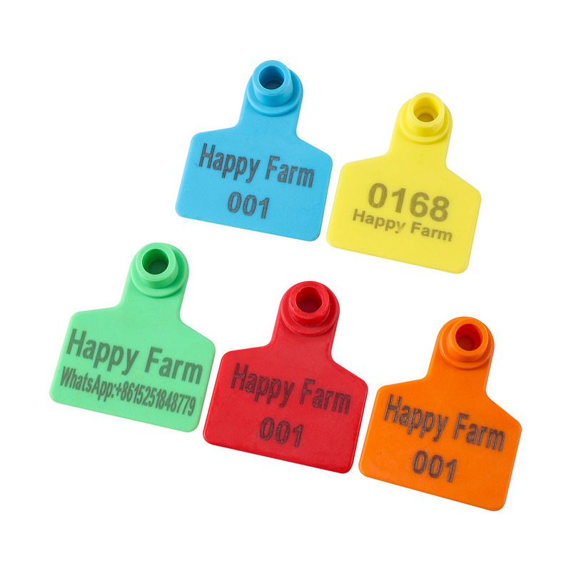 Etichetă de ureche de porc personalizată imprimare cu laser Nume fermă Număr de telefon LOGO Porc Vite Iepure Etichetă de ureche pentru animale de fermă DIY personalizat 30 buc