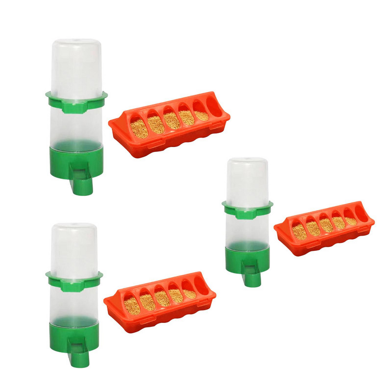 Kit de hrănire și adăpătorire pentru pui Cușcă Găleată pentru hrană agățată etanșă pentru pui