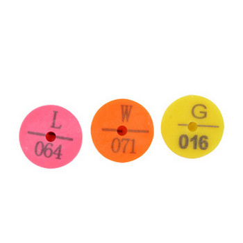 30 τεμάχια ετικέτα αυτιού ζώου Πορτοκαλί κίτρινο ροζ πλαστικά σκουλαρίκια κουνελιού λογότυπο Οικογενειακό αγρόκτημα Ζώο Ετικέτες Ταυτότητα