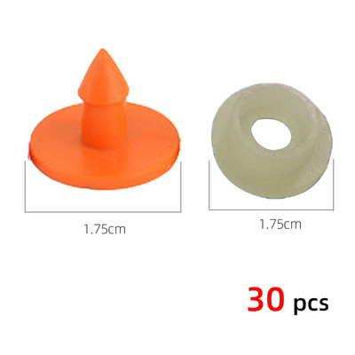 30 tükki Loomade kõrvasildi silt Oranž Kollane Roosa Plastikust Küüliku Kõrvarõngad Logo Perefarmi kariloomade sildid isikutunnistus