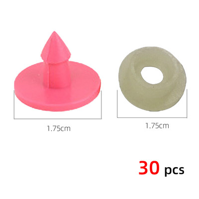 30 tükki Loomade kõrvasildi silt Oranž Kollane Roosa Plastikust Küüliku Kõrvarõngad Logo Perefarmi kariloomade sildid isikutunnistus