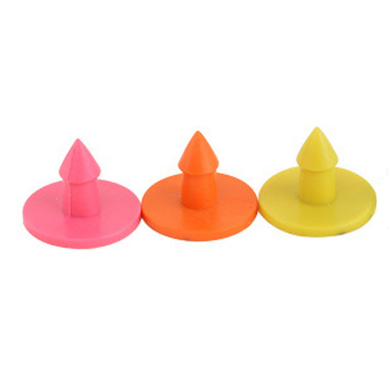 30 tükki Loomade kõrvasildi silt Oranž Kollane Roosa Plastikust Küüliku Kõrvarõngad Logo Perefarmi kariloomade sildid isikutunnistus