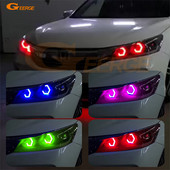 Pentru Honda Accord 2016 2017 RF Telecomanda compatibil Bluetooth APP Multicolor RGB LED Kit Angel Eyes Hexagon Hex Inele Halo