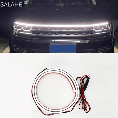 Lumini decorative pentru capota mașinii DRL RXZ LED Lumină de circulație diurnă Scanare Pornire automată Ghid capota motor Lampă ambientală decorativă 12V