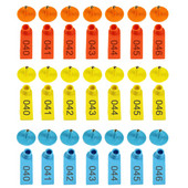 100 kompleta od mekanog TPU-a Životinje Stoka Ovce Koze Ušne pločice s identifikacijskim brojevima za rasplod Stanovništvo Meso Karantena