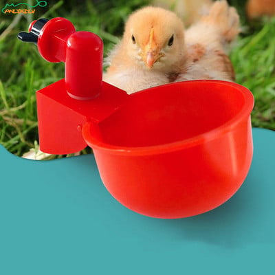 Automatic Poultry Drinker Bowl Chicken Bird Water Cups Duck Drinking Machine Hanging Drinking Bowls Water Dispenser