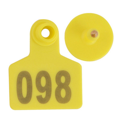 Ušne markice za životinje s brojem 001-100 za ugradnju goveda, ovce, svinje, naljepnice za ušne markice za stoku
