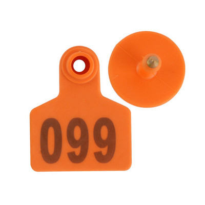 Ušne markice za životinje s brojem 001-100 za ugradnju goveda, ovce, svinje, naljepnice za ušne markice za stoku