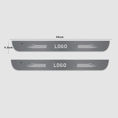 Personalizabil Fără cablare Mașină BUN VENIT Lumina ușii Logo Proiector Lampă laser Putere USB în mișcare LED Pedală de bun venit Pedală placă de scufundare a mașinii