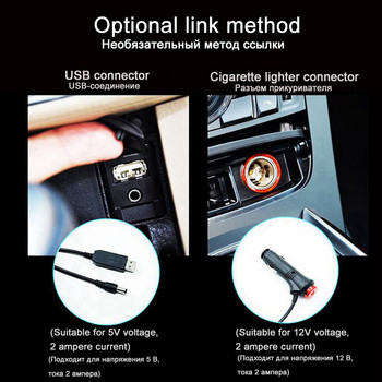 Εσωτερικό αυτοκινήτου Ατμόσφαιρα RGB LED Φως λωρίδας USB Ασύρματο τηλεχειριστήριο Έλεγχος μουσικής Πολλαπλές λειτουργίες Διακοσμητικό δυναμικό φως περιβάλλοντος