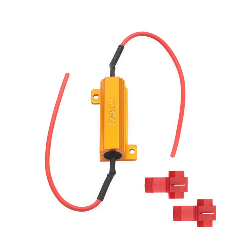 Rezistor de sarcină 50W 6 ohmi Fix LED Bec Rapid Hyper Flash Semnal de întoarcere Intermitent 4X