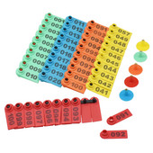 Br. 1-100 Ovčje ušne markice s natpisom Ear Laser Tipkanje Bakrene naušnice s glavom Identifikacijska kartica domaćih životinja Besplatna dostava