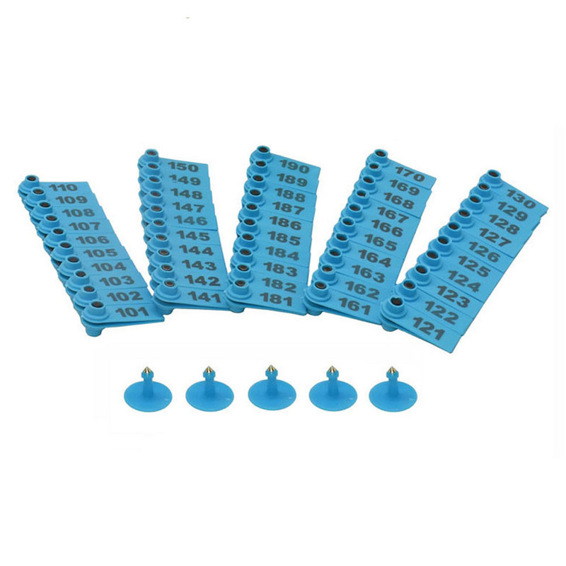 Br. 1-100 Ovčje ušne markice s natpisom Ear Laser Tipkanje Bakrene naušnice s glavom Identifikacijska kartica domaćih životinja Besplatna dostava